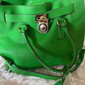 Green Michael Kors Handbag